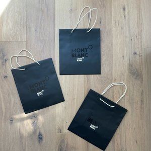 Set of 3 Mont Blanc shopping bags